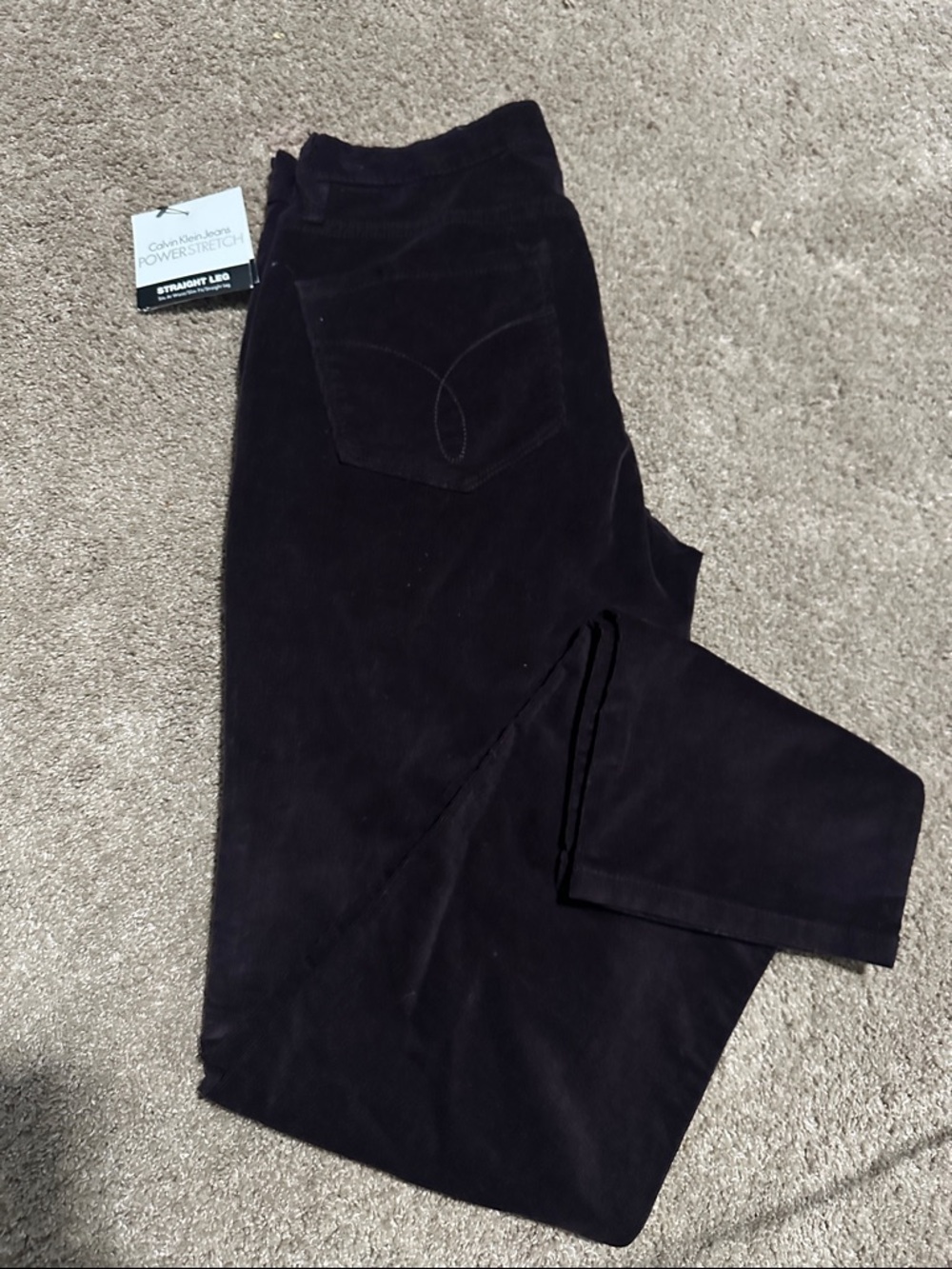 Calvin Klein Corduroy Straight Leg